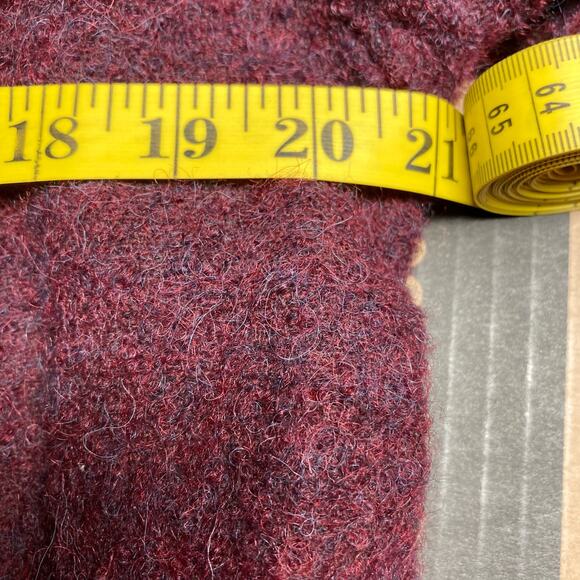 CoraKemperman SMALL sz 38 Plum Wool Button Front Coat. Pre-Owned - Picture 8 of 10